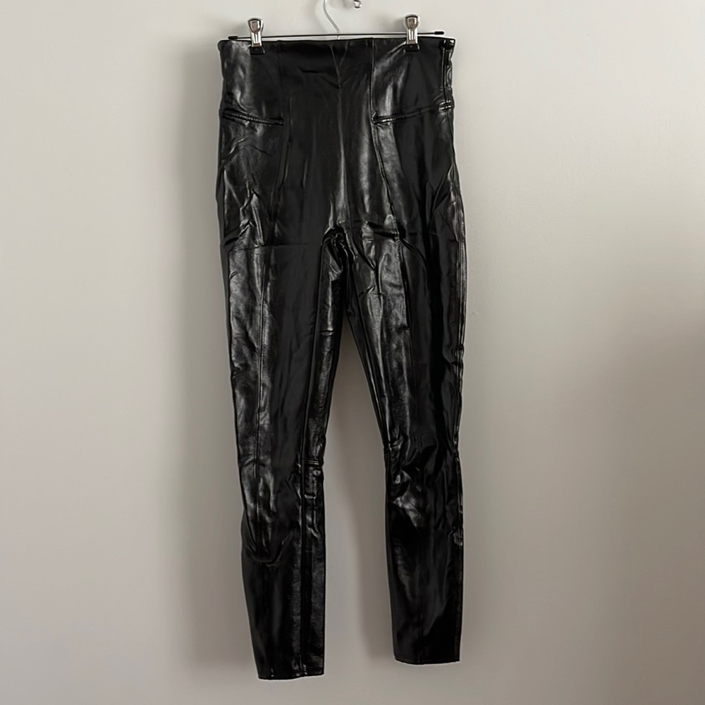 Spanx leather leggings